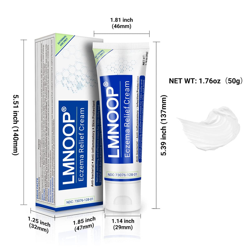 LMNOOP Eczema Cream – Maximum Strength Ointment for Dermatitis, Rash, Psoriasis & More | 2-Pack 1.76oz