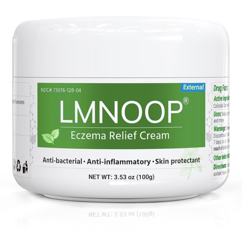 LMNOOP Eczema Cream — Maximum Strength Itch Relief for Dry, Irritated Skin (3.53oz)