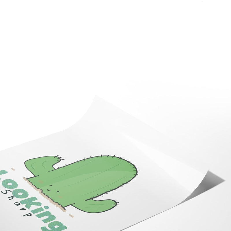 Looking Sharp Cactus Wall Art Print – Funny Botanical Decor UK