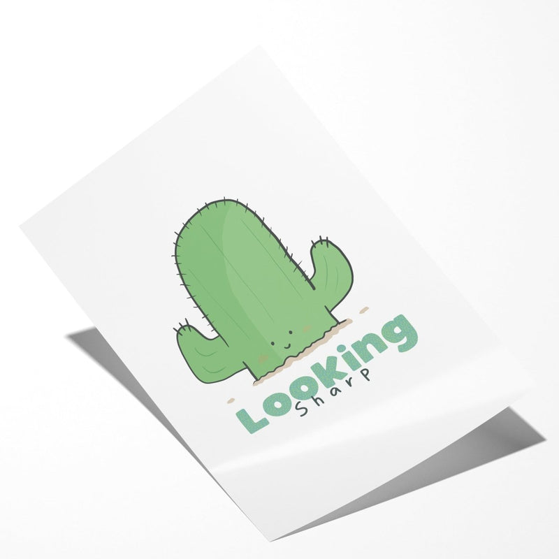 Looking Sharp Cactus Wall Art Print – Funny Botanical Decor UK