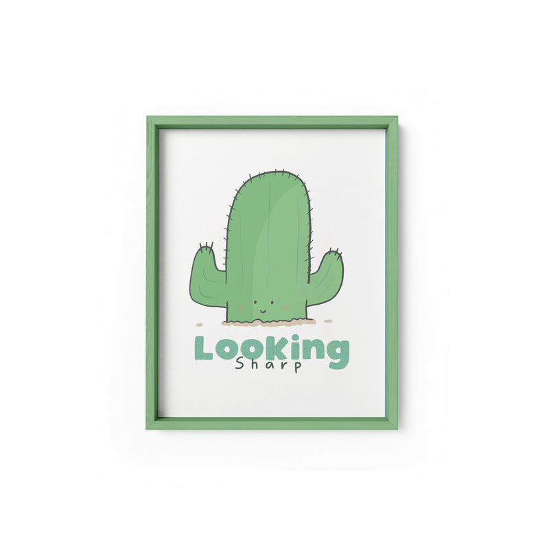 Looking Sharp Cactus Wall Art Print – Funny Botanical Decor UK