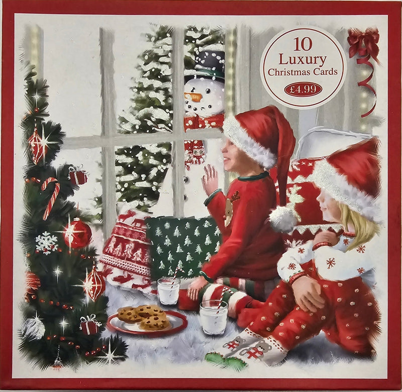 christmas    10  luxury cards   sending  very best wishes