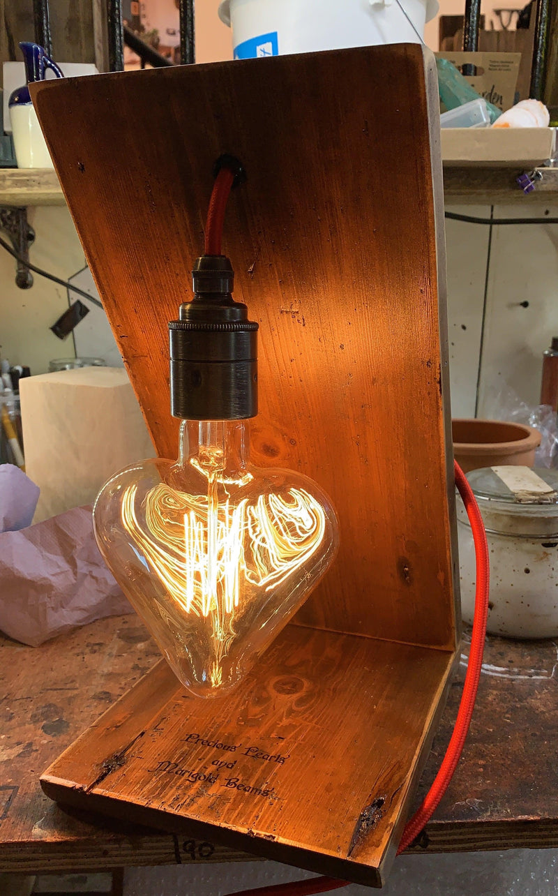 Love Heart 'Angel' Table Lamp