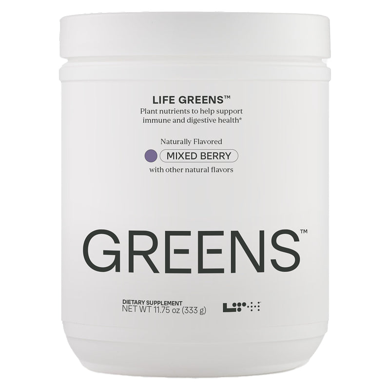 LTH Life Greens – Probiotic Superfood Powder with Enzymes & Fiber (Mixed Berry, 30 Servings)