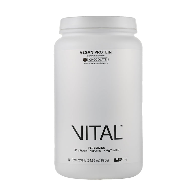 LTH Vital Vegan Protein - Trusted by Life Time Members | Plant-Based Pea Protein - Chocolate, 30 Servings