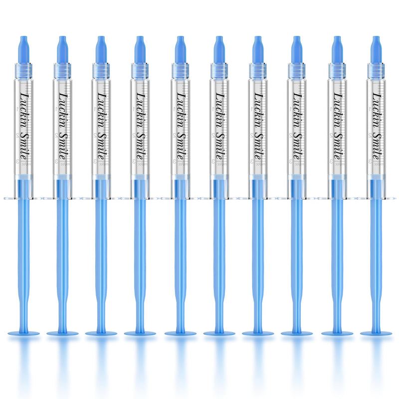 LUCKIN SMILE 10pcs Teeth Whitening Gel Refill – 35% Carbamide Peroxide, Gentle on Sensitive Teeth