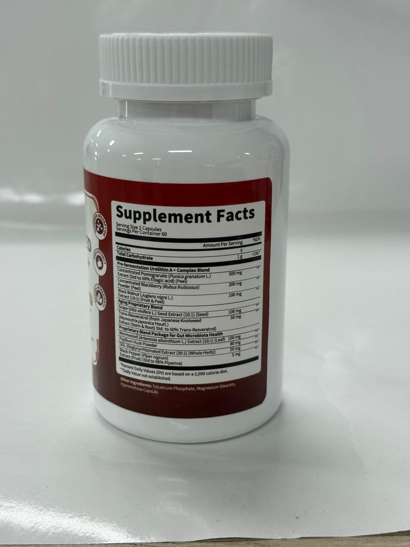 Lukaree Urolithin A+ Complex Supplement, 120 Count