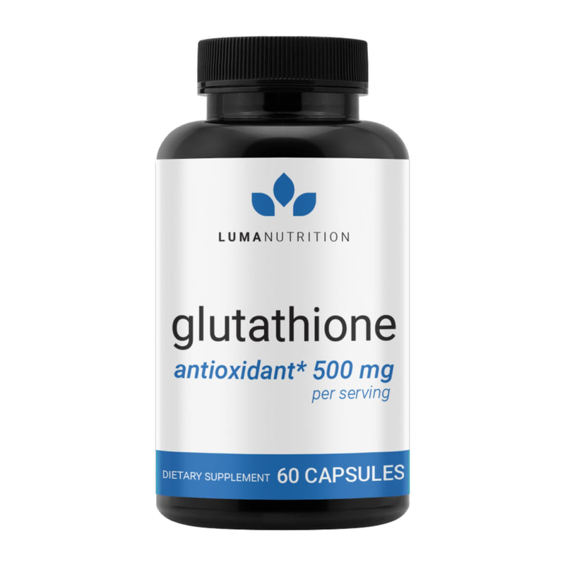 Luma Nutrition Glutathione 500mg – Antioxidant Support, Liver Health, 60 Capsules