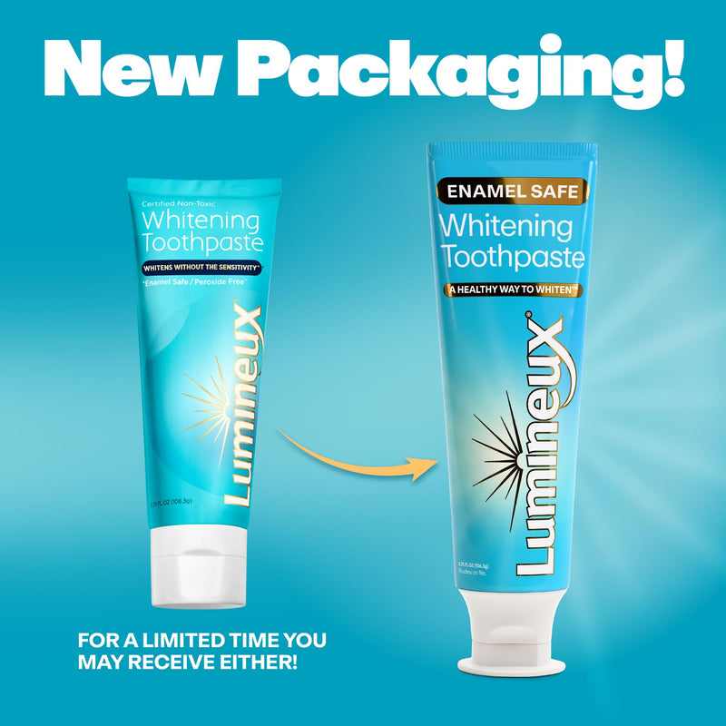 Lumineux Whitening Duo Set – Peroxide Free, Enamel Safe, 21 Treatments + 2 Fluoride-Free Toothpaste