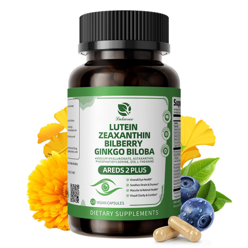 Lutein & Zeaxanthin Supplements - AREDS 2 Eye Vitamins | 120 Capsules