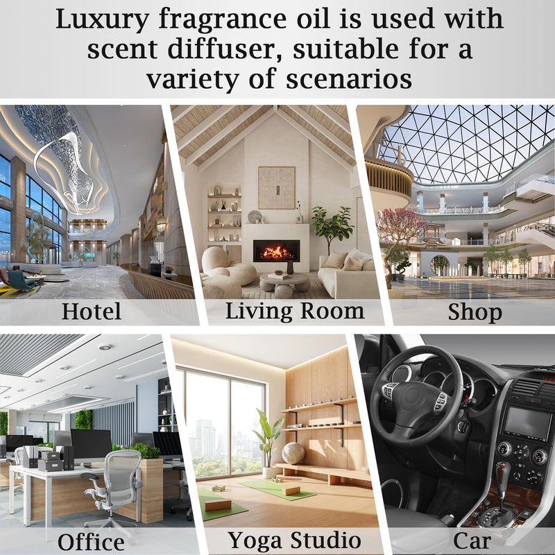 Luxury Hotel Scent Oil Diffuser Refill Kit - 20ml Nano-Tech Long-Lasting (Hotel & Spa)