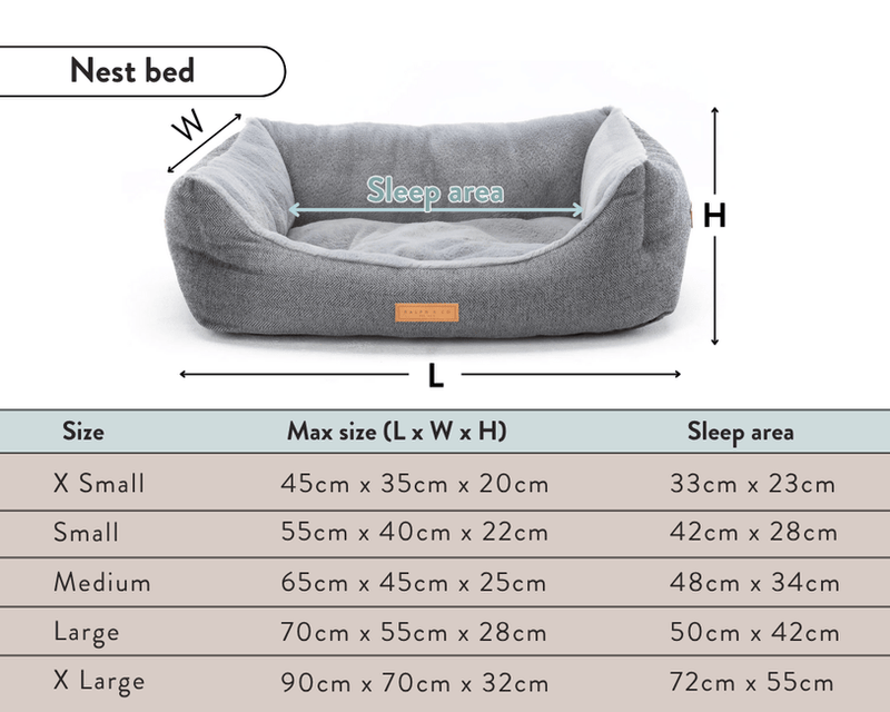 THE BALMORAL | LUXURY HERRINGBONE BOLSTER DOG BED