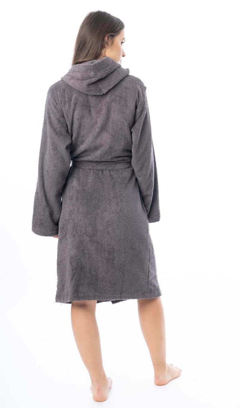 Luxury Women's Terry Cotton Bath Robe Ultra-Absorbent Soft Cozy Dressing Gown for Home Spa Gym Travel by Daisy Dreamer