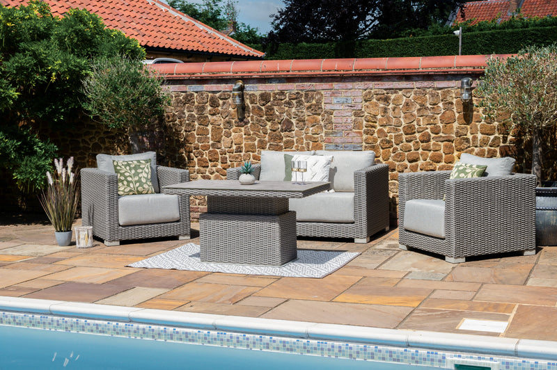 Winslow Deep Seating Lounge Set with Height Adjustable Table
