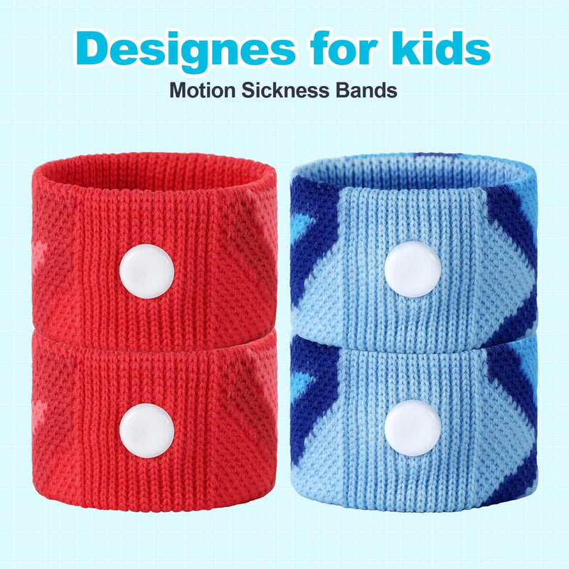 LYJEE Motion Sickness Bands for Kids - Travel Nausea Relief Wristbands (Drug-Free)