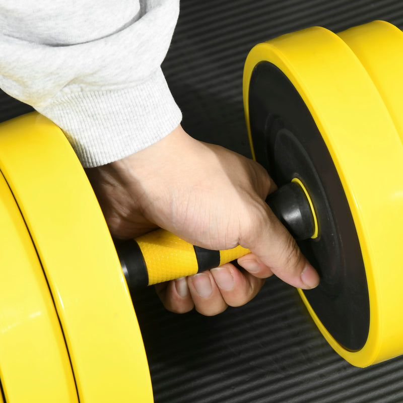 25KG Barbell & Dumbbell Set Fitness Exercise Home Gym Plate Bar HOMCOM