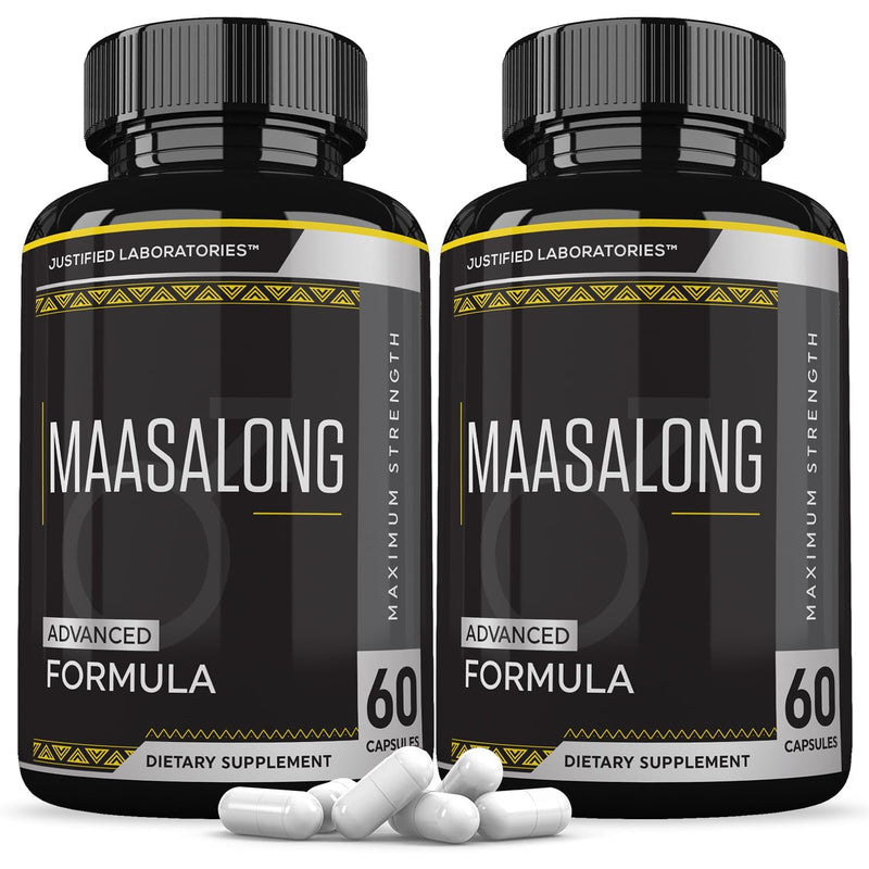 Justified Laboratories Maasalong Advanced Men's Health Formula 2 Pack – 120 Capsules