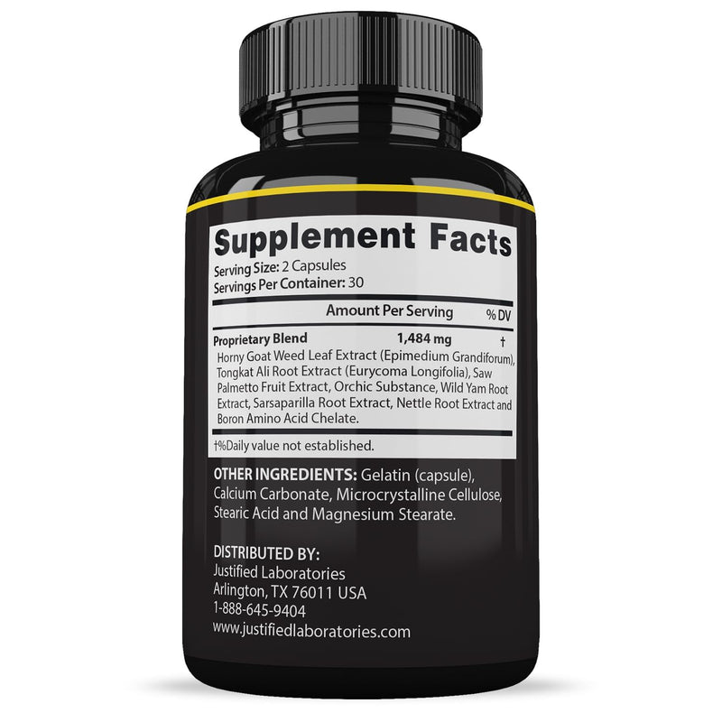 Justified Laboratories Maasalong Advanced Men's Health Formula 2 Pack – 120 Capsules