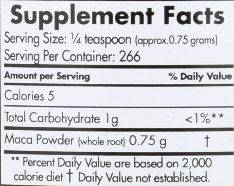 Maca Magic Organic Black Maca Powder - Raw 7.1 oz