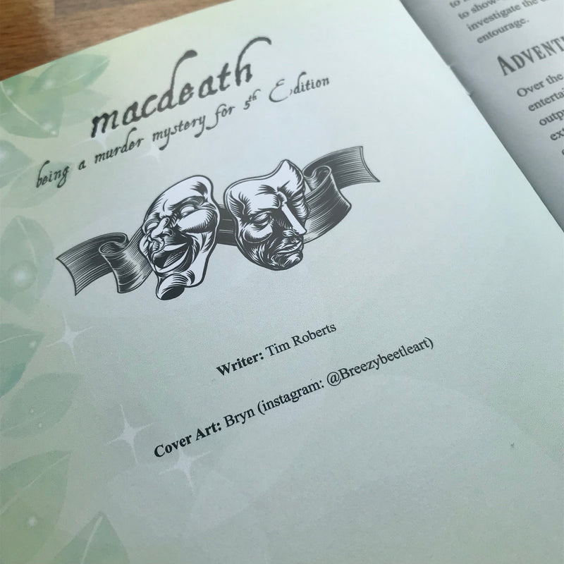 Macdeath DND one shot- a Murder Mystery: 5E DND one-shot