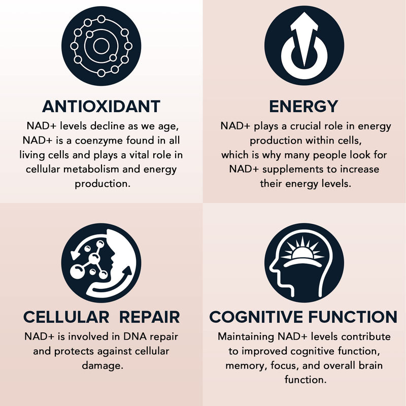 1600 mg Liposomal NAD+ Supplement – 98% Pure NAD+, Superior Absorption, 180 Softgels