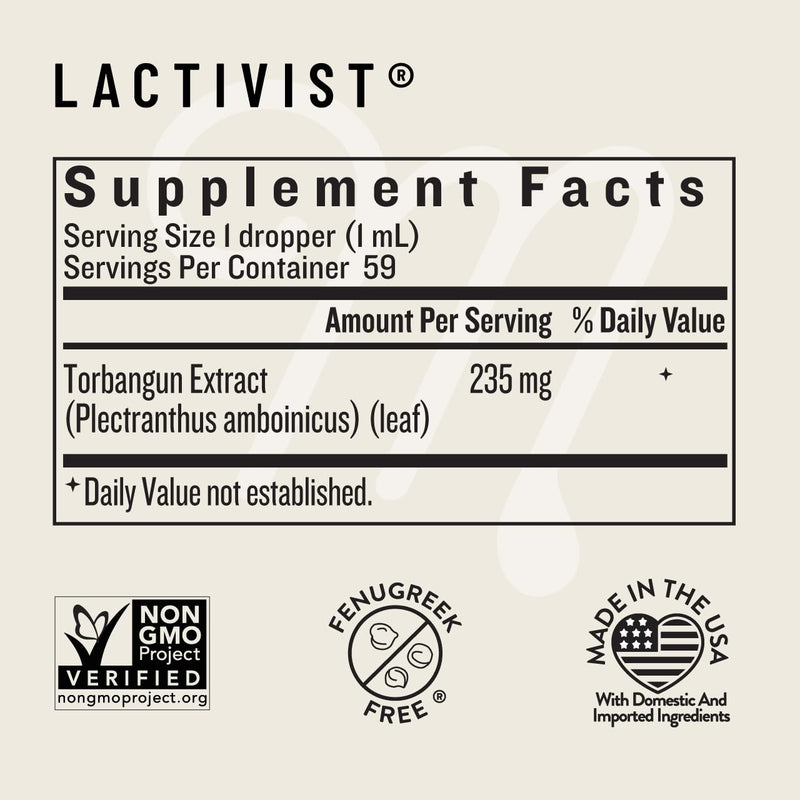 Legendairy Milk Lactivist Drops – Organic Torbangun Lactation Support, Alcohol Free, Made in USA