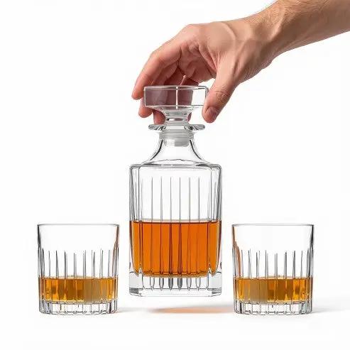 Broadway 3 Piece Whisky Decanter Set – In Gift Box