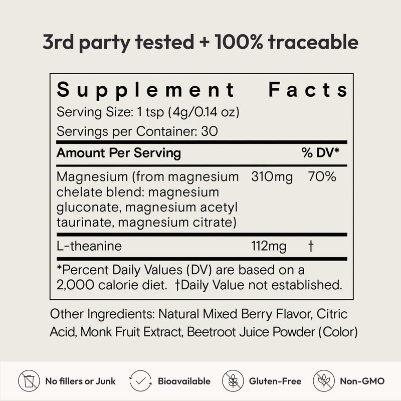 Moon Juice Magnesi-om Berry Jar – Big Mag 7.7 oz (55 Servings) | Moon Juice
