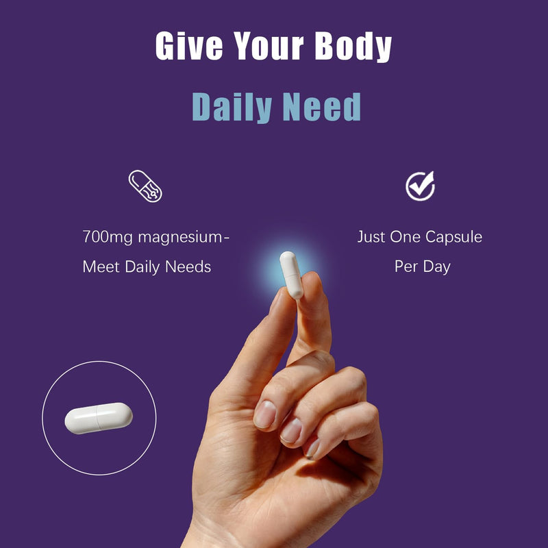 Magnesium 12-IN-1 Complex – 700mg per Capsule, 120 Vegan Capsules