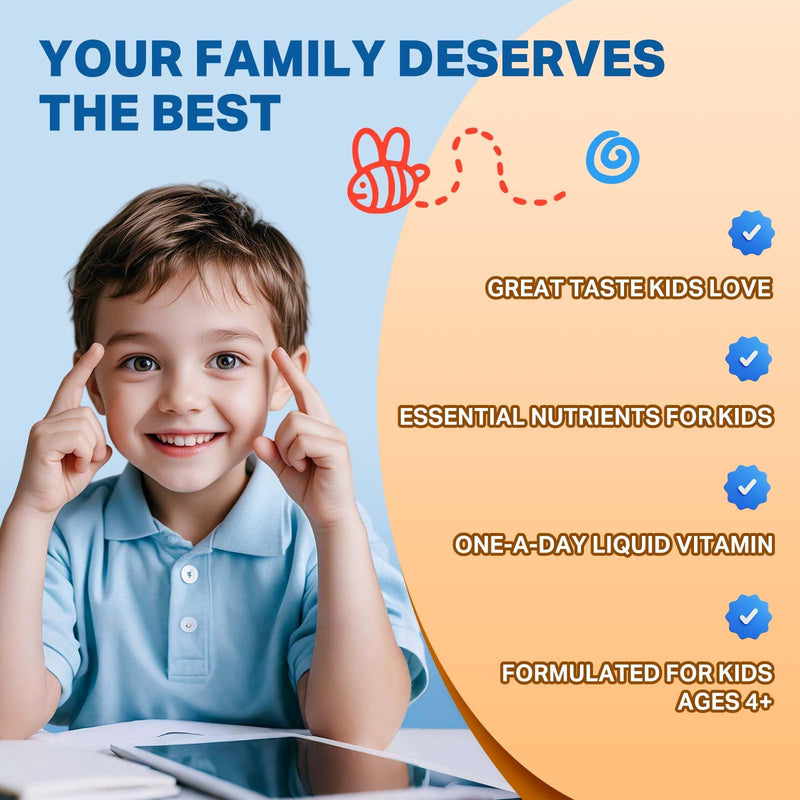 Magnesium Drops - Magnesium Glycinate Liquid for Kids | Calm, Sleep & Focus