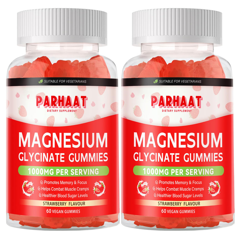 Magnesium Glycinate Gummies - Sugar Free Magnesium Potassium Supplement with Vitamin D, B6, CoQ10 for Calm Mood & Sleep Support - 120 Strawberry Chews