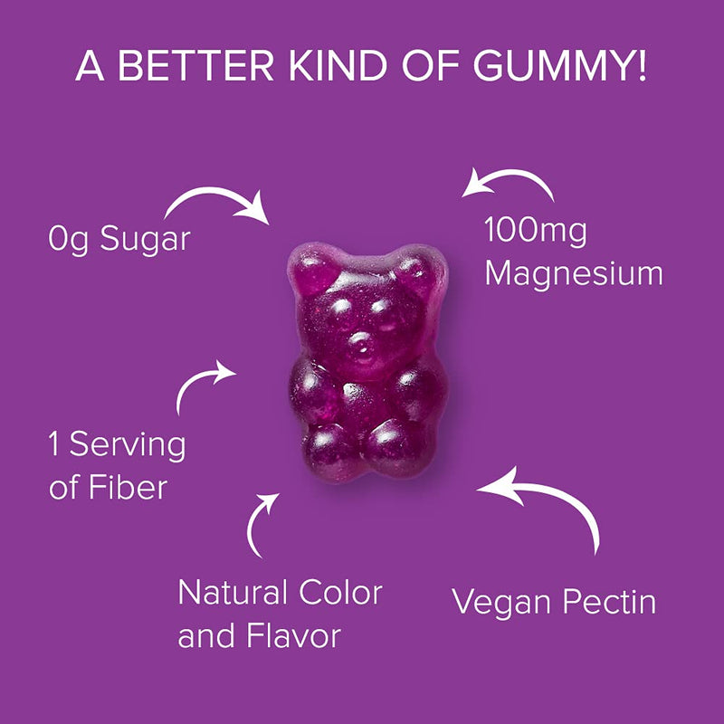 Natural BioScience Sugar Free Magnesium Gummies – Calming Anti-Stress & Sleep Support