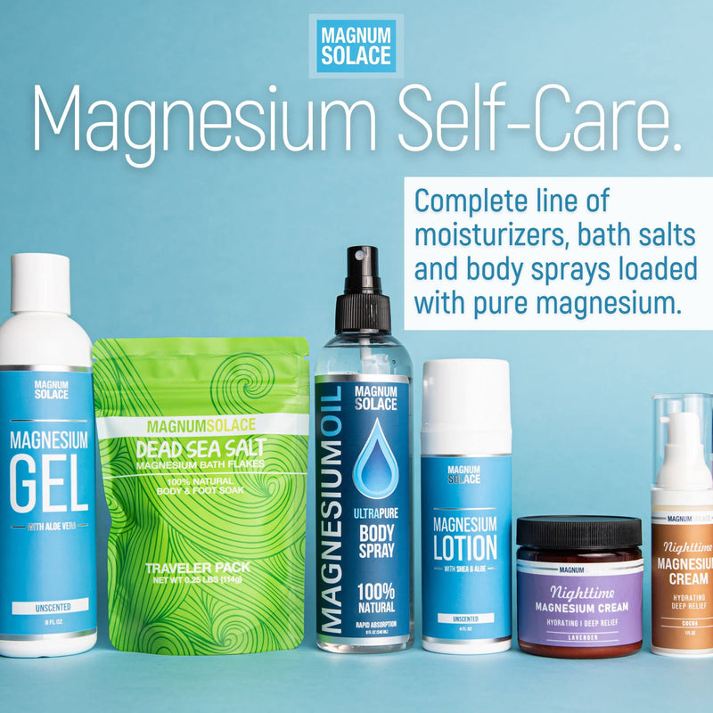 Magnesium Lotion – Super Concentrated with Aloe & Shea | Leg Cramps & Sore Muscles