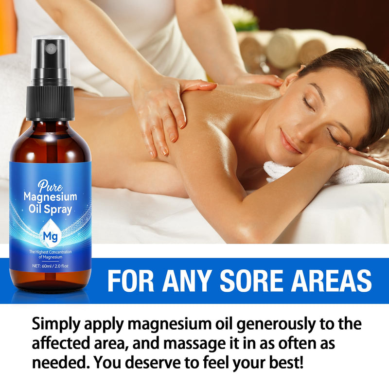 Generic Magnesium Oil Spray – Pure Topical Magnesium for Skin & Sleep (2 fl oz)