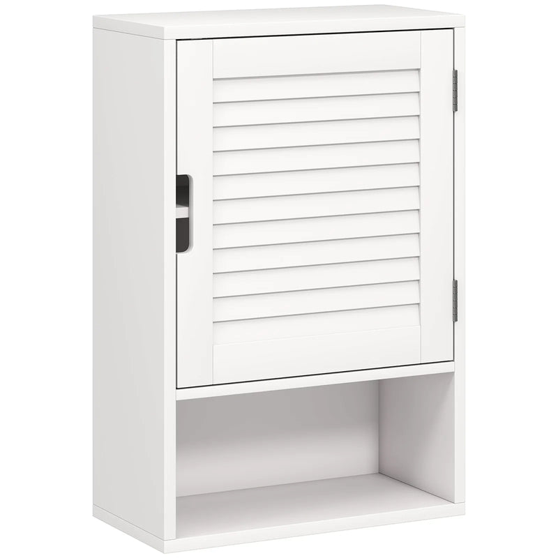 HOMCOM Bathroom Cabinet, Wall Mounted Storage Cabinet with Adjustable Shelves, 40 x 20 x 60 cm, White