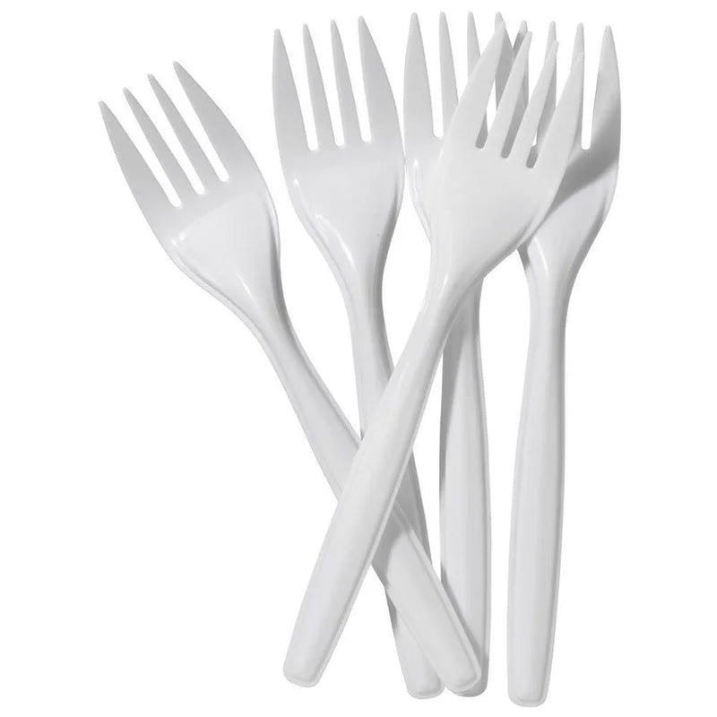 Plastic Disposable Forks 100 Piece