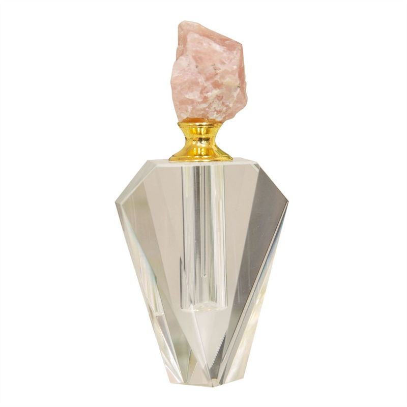 Estella Pink Stone & Glass Perfume Bottle