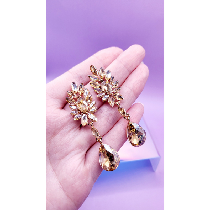 Infinite Crystal Drop and Dangle Earrings