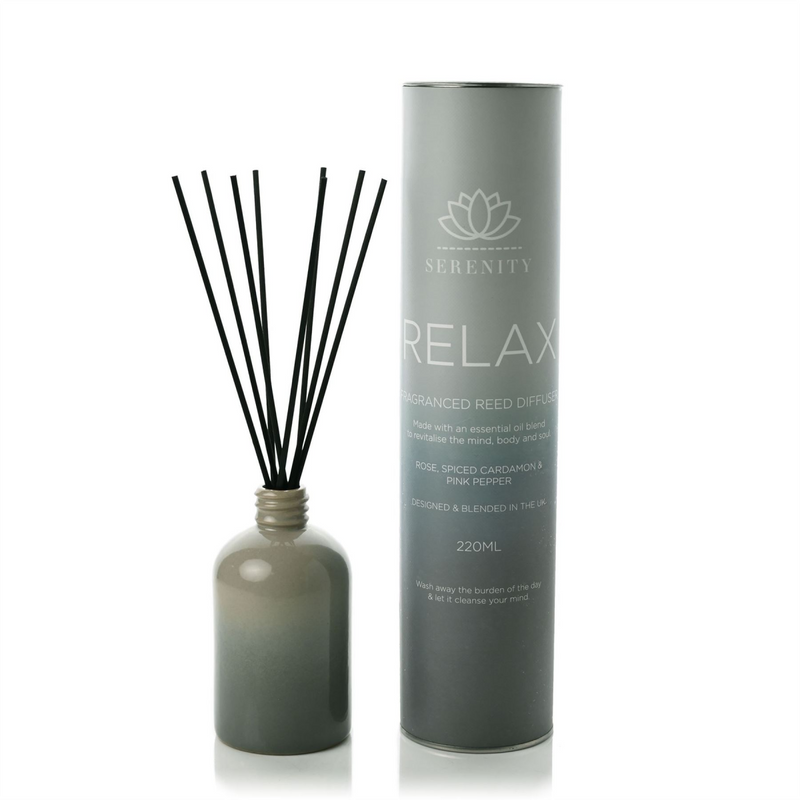 Serenity Relax Ceramic Diffuser 220ml Rose + Pink Pepper