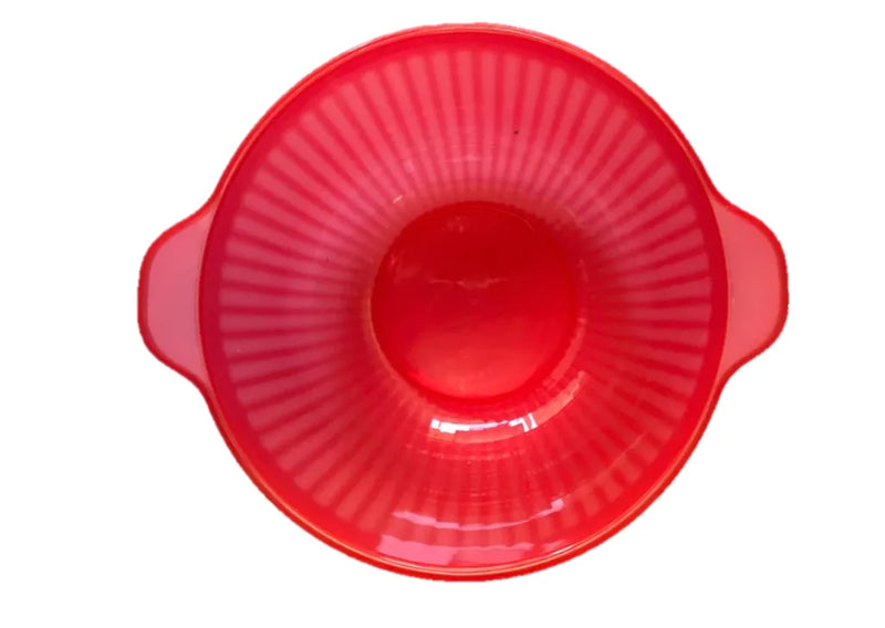 Plastic Bowl With Flat Handle Assorted Colours