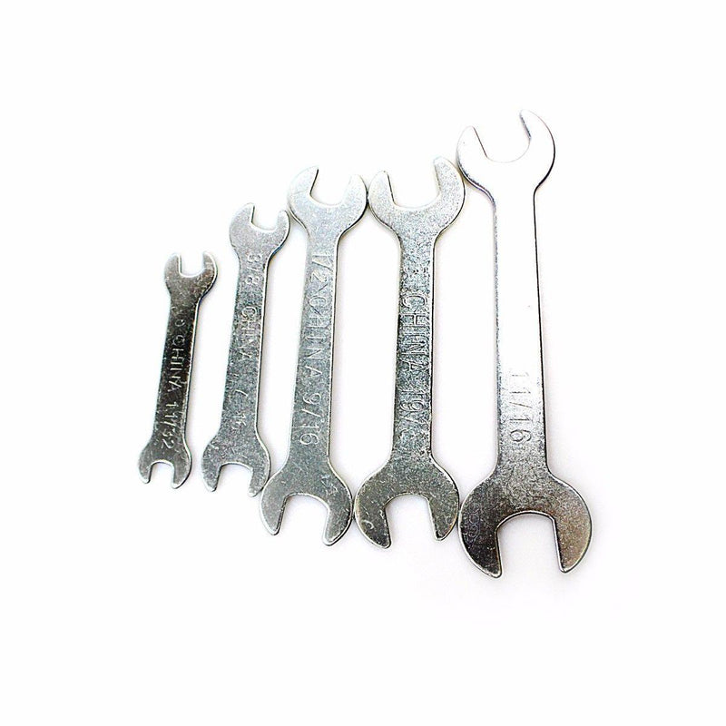 Pack Of 5 Wrench Spanner Set Hand Tools Multipurpose Use Diy (Parcel Rate)