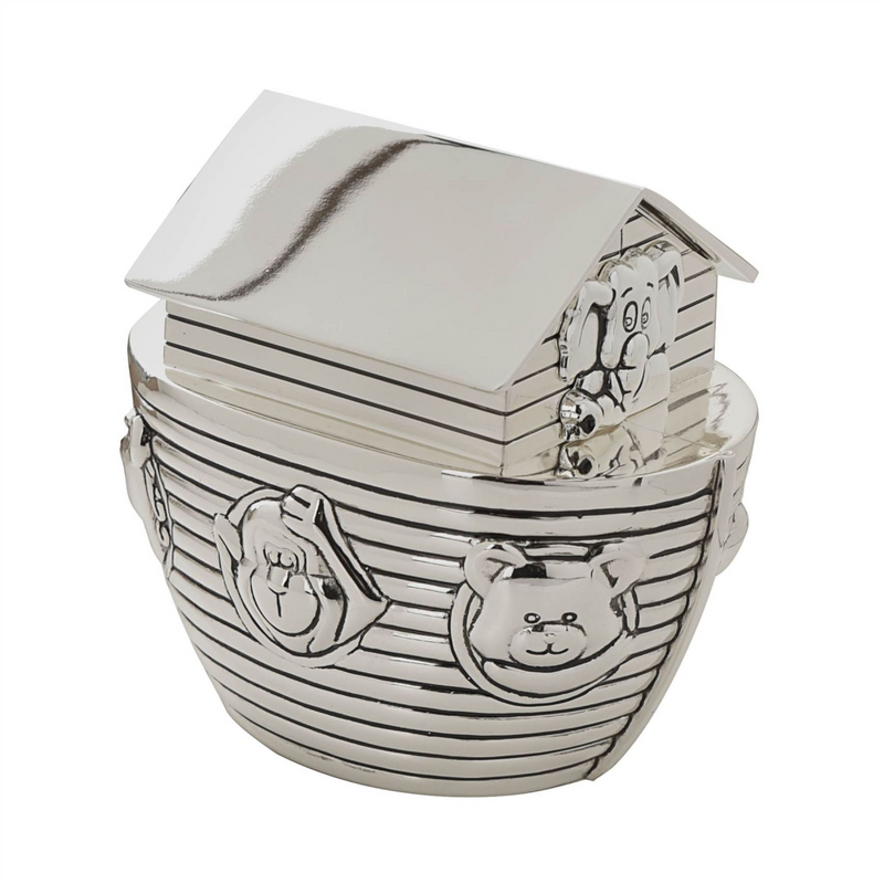 Bambino Silver Plated  Noah's Ark Money Box