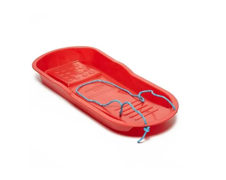 Children'S Plastic Swordfish Snow Sleigh Sledge With Rope 85 cm x 40 cm Red