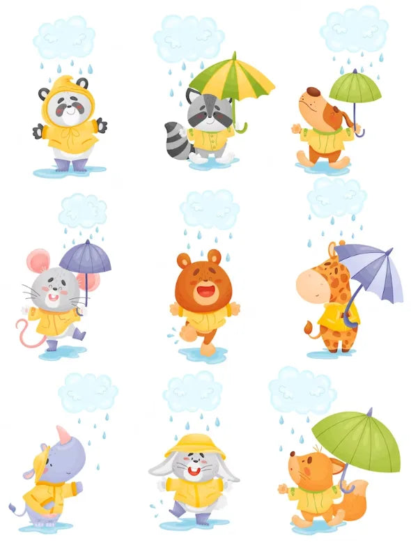 Room Decor 3D Effect Wall Stickers Animal Designs Assorted Designs And Colours