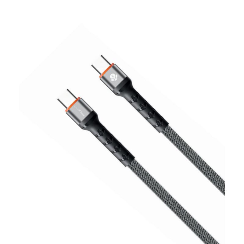 WYEFLOW 60W SuperStrand Braided USB-C to USB-C Charging & Data Cable 1m