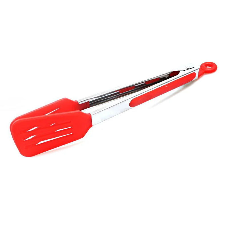 Plastic Kitchen Bbq Salad Food Serving Slotted Tongs Assorted Colours
