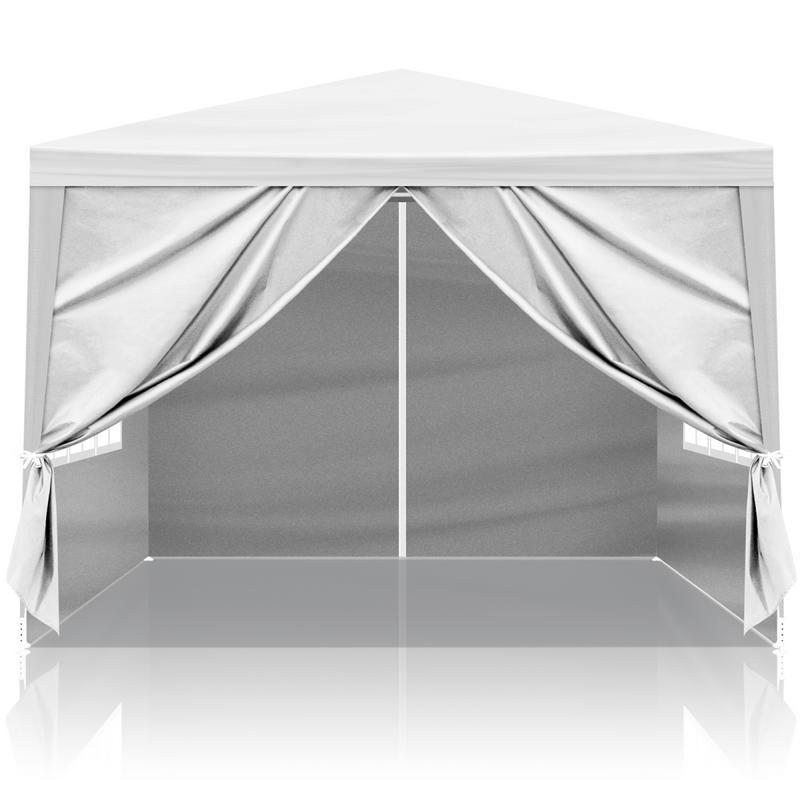 3 x 3m Four Sides Portable Home Use Waterproof Tent with Spiral Tubes White