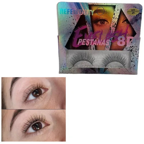 8D False Eyelashes Beauty 1 Pair