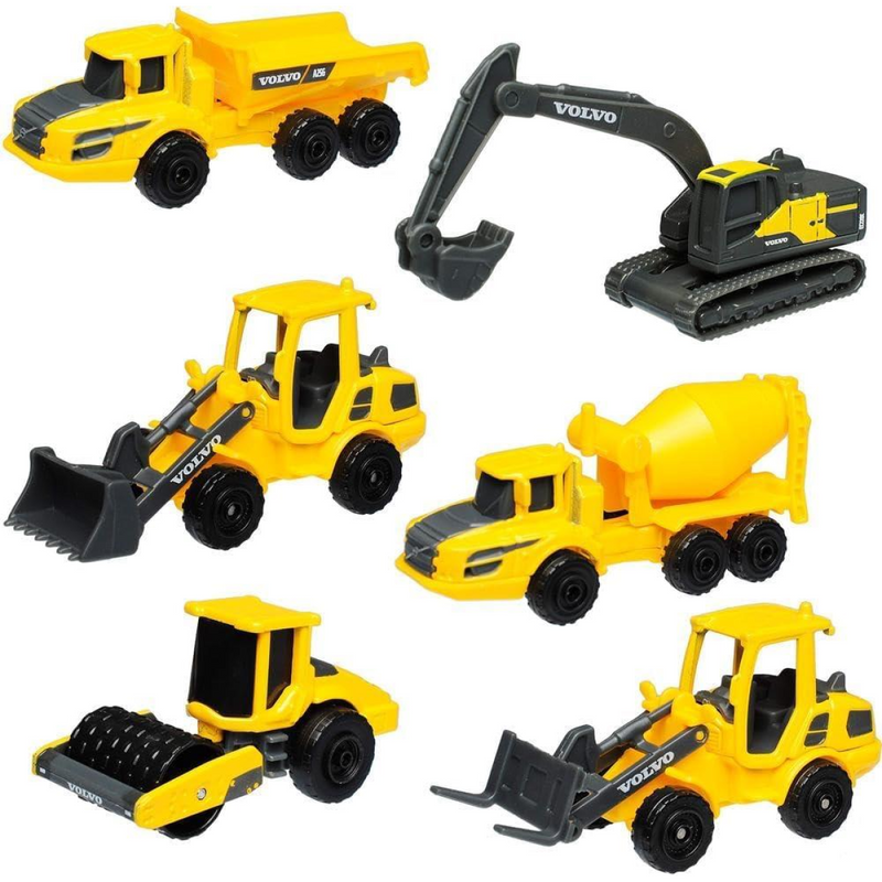 Maisto Mini Working Machines VOLVO CONSTRUCTION SET – Incredibly Detailed Die-Cast Replica Collectible Model M12376