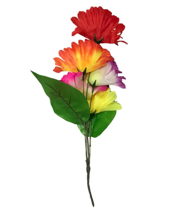 Plastic Artificial Flowers Assorted Colours